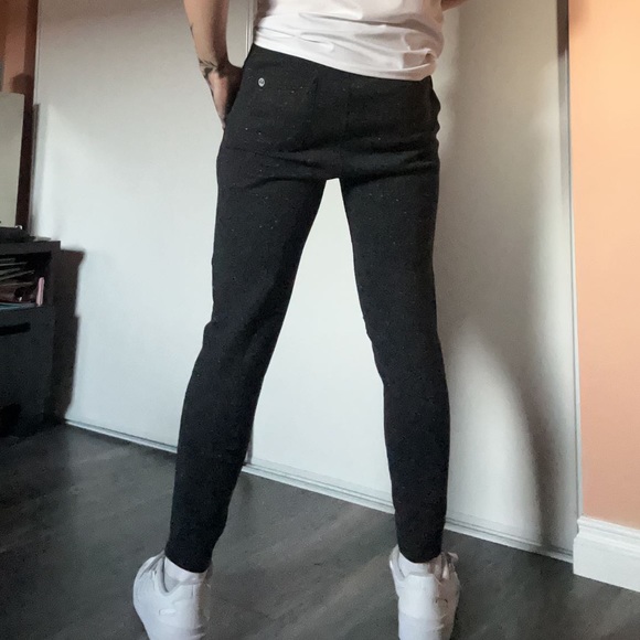 men’s small black w/ white speckles joggers - Picture 4 of 4